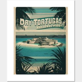 Dry Tortugas National Park Retro Poser Posters and Art